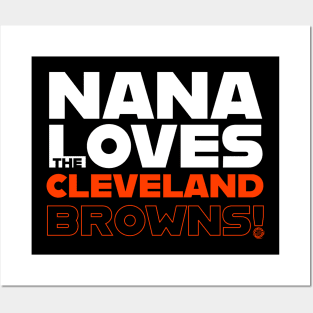 Nana Loves the Cleveland Browns! Posters and Art